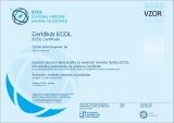 Certifikát ECDL Vzor